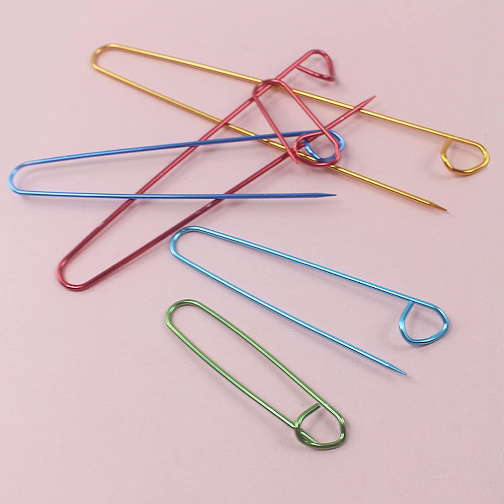 320 Spille Da Balia Colorate A Forma Di Pera Per Cucito E Fai Da Te - 8 Colori, Con Scatola Portaoggetti