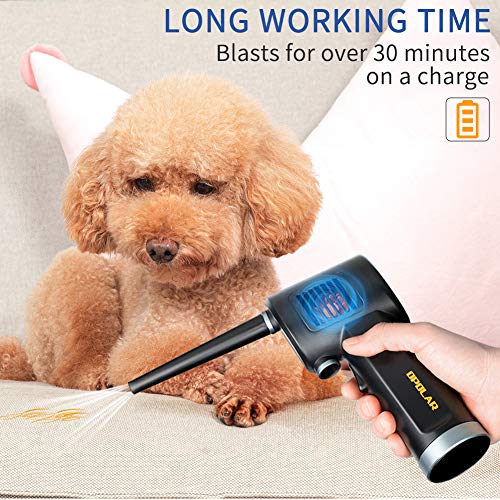 Image of New Generation Reusable Dust Destroyer 33000 RPM Electric Compressed Air Can with 6000mAh Rechargeable Battery for Computer, Keyboard, Electronics Cleaning