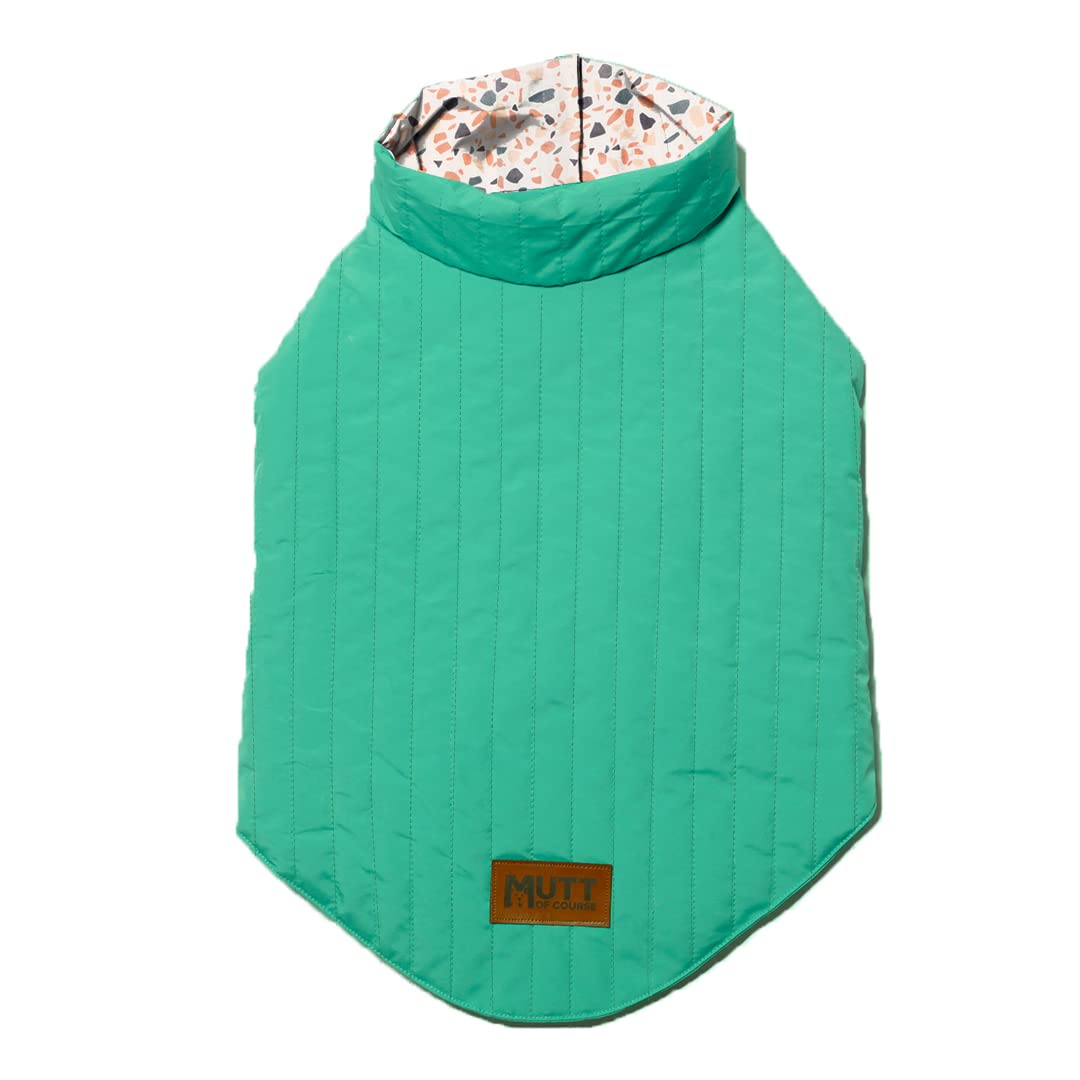 Mutt of Course Retro Green Reversible Warm Dog Jacket for Winters (Color - Green) (Size - Neck - 17" | Chest - 24" | Length - 18") (2XL) (B09L7Y6H67) Amazon Price History, Amazon Price Tracker