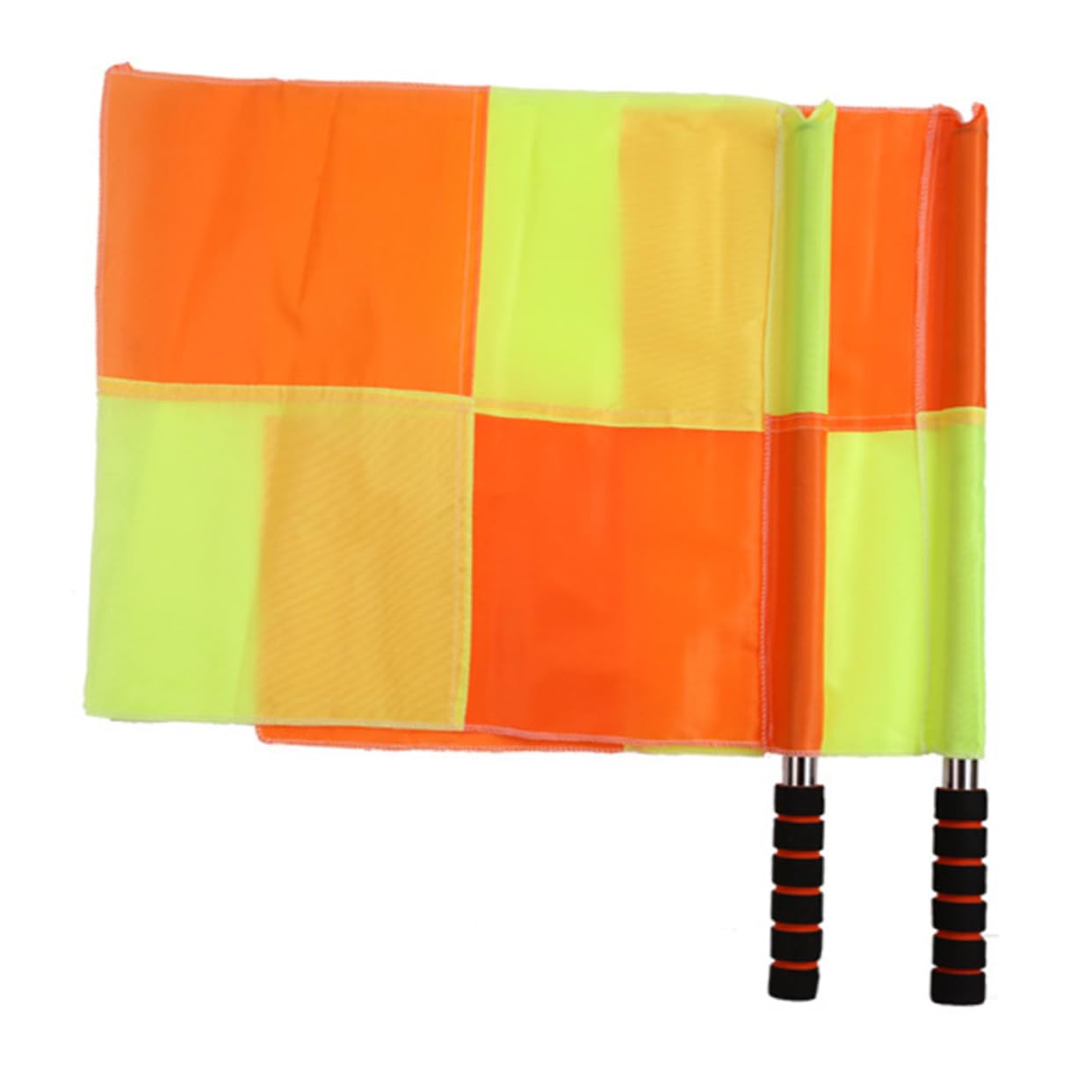 Yardwe 2pcs Waving Signal Flags for Soccer Volleyball Rugby Commanding Lightweight High Visibility Easy to Transport