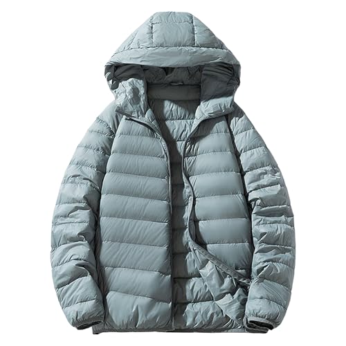 Doudoune homme imperméable cyan taille M fermeture éclair devant
