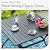 PHI VILLA 5-Piece Metal Patio Outdoor Table and Chairs Dining Set- 37" Square Bistro Table and 4 Backyard Garden Chairs, Table with 1.57" Umbrella Hole