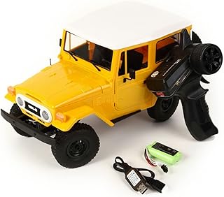 YIKESHU RC Rock Crawler RC Truck 4x4 WPL C34 RTR Mudding Remote Control Truck 2.4Ghz 1/16 RC Crawler All Terrain Car, Full Scale Off Road Truck Realistic Vehicle Ideal Gift