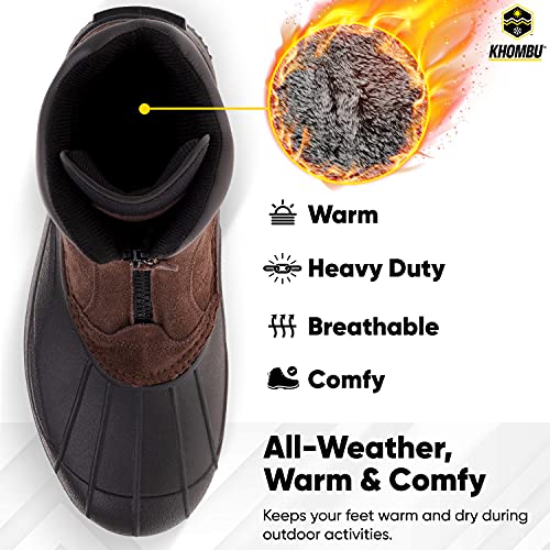 Khombu Men's Paul Insulated Winter Snow Boots with Zipper3
