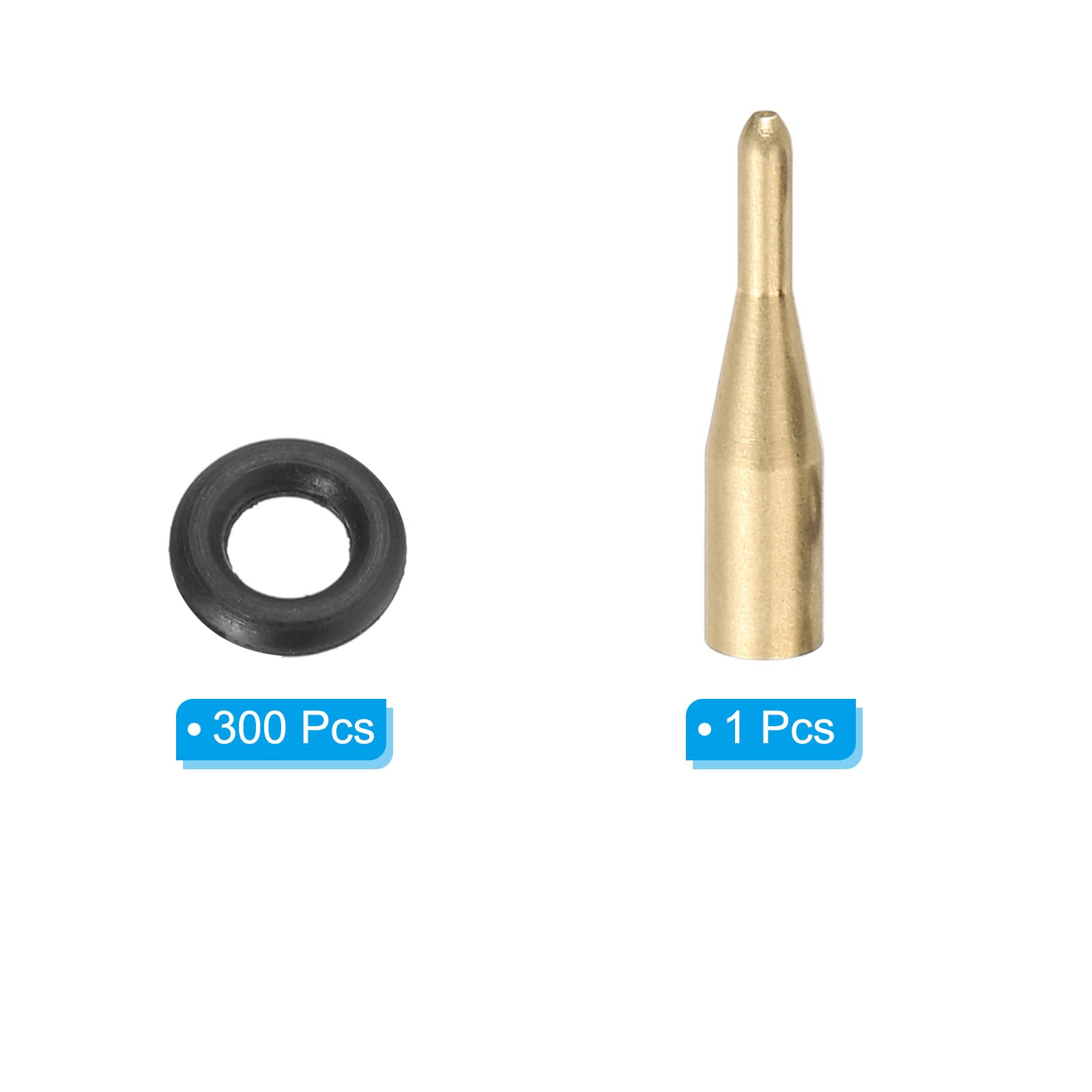 PATIKIL Dart Shaft O-Rings 300Pcs with Applicator Tool, 2BA Non-Slip Rubber O Rings Washers Dart Accessories Kit for Metal Shafts, Gold Tone - Image 3