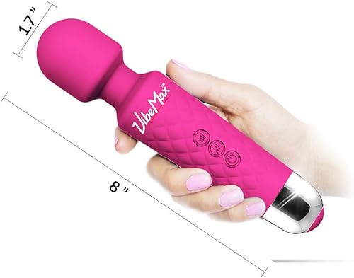 Miniatura 2 de Masajeador personal manual recargable de varilla Inalámbrico y resistente al agua, potente vibración de múltiples velocidades, silencioso,