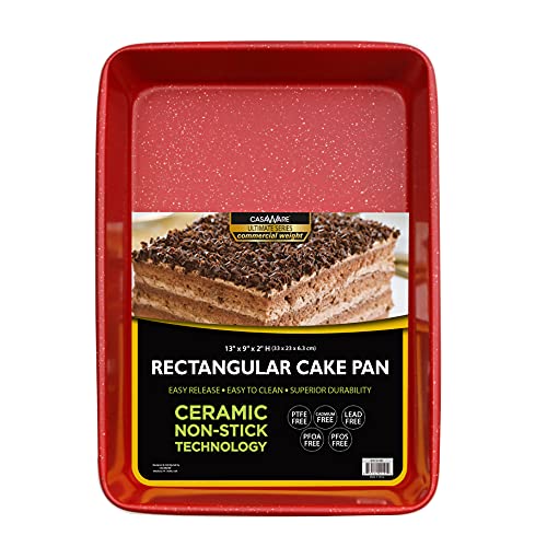 casaWare 13 x 9 x 2-inch Ultimate Series Commercial Weight Ceramic Non-Stick Coating Rectangular...