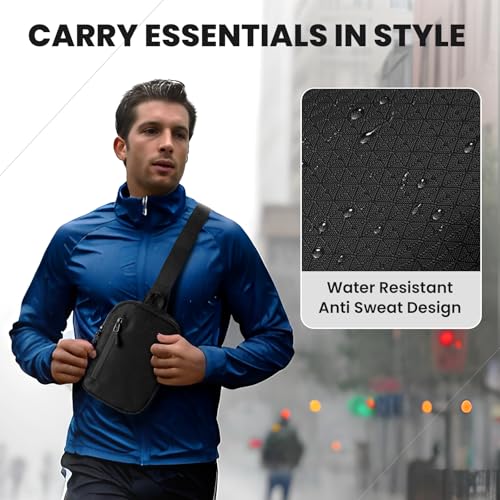 MJNUONE Lightweight Mini Sling Bag for Unisex Waterproof Travel Hiking Small Crossbody bags Everyday use Multiple Pouch3