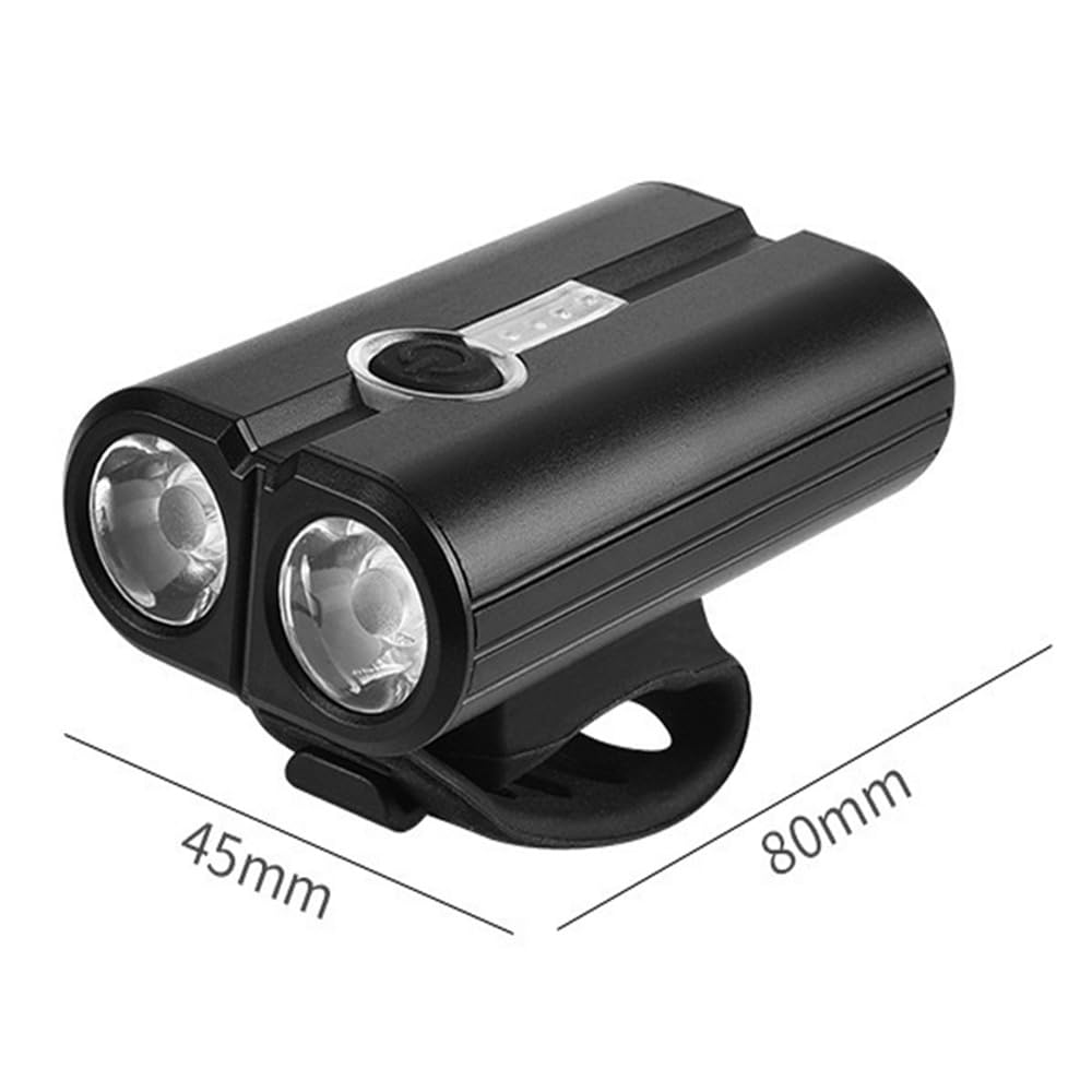 Fari a LED per Bicicletta, luci per Bicicletta, luci per Ciclismo, Batteria ai polimeri Ricaricabile di Tipo C