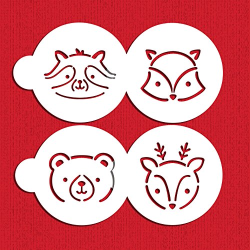 Large Baby Woodland Animals Cookie Stencil Set C1019 By Designer Stencils #TOP2