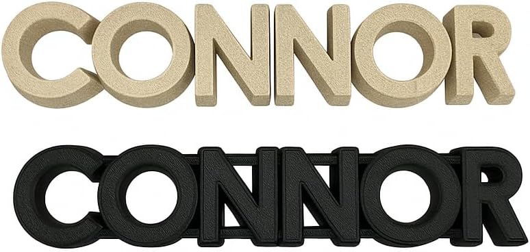 The Original Personalized Sand Mold - Custom Name in Any Color - Uniquely Designed and 3D Printed (Black)