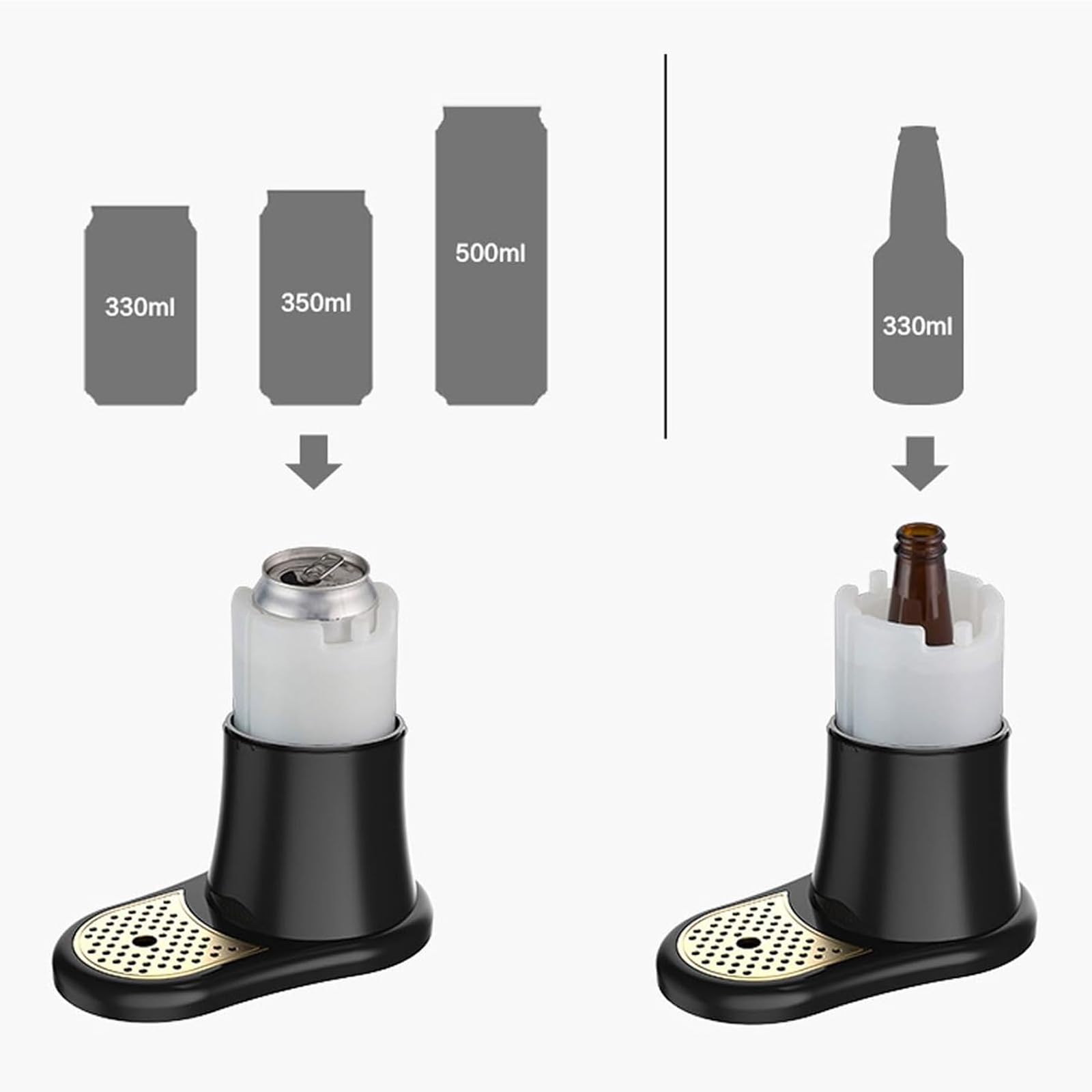 Dispensador portátil de cerveza de barril con tecnología de espuma ultrasónica, convierte latas en cerveza de barril, ideal para bares en casa y fiestas