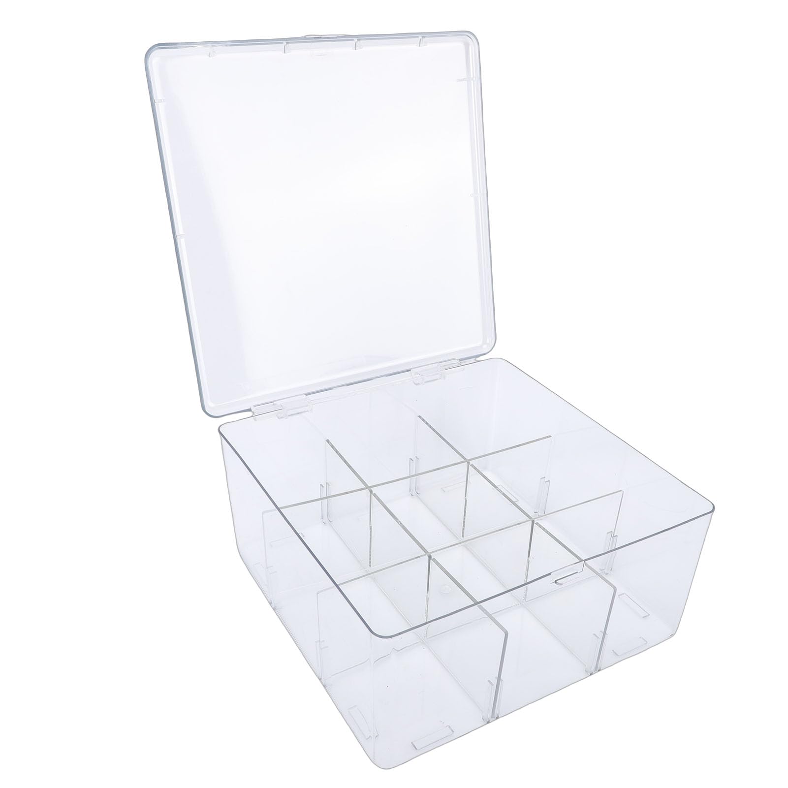 Boîte De Rangement Cartes Transparente Avec Poignée – Grande Boîte 19,5×29×11 Cm Pour Cartes à Collectionner, Jeu Ou Étude Boite Carte Pokemon