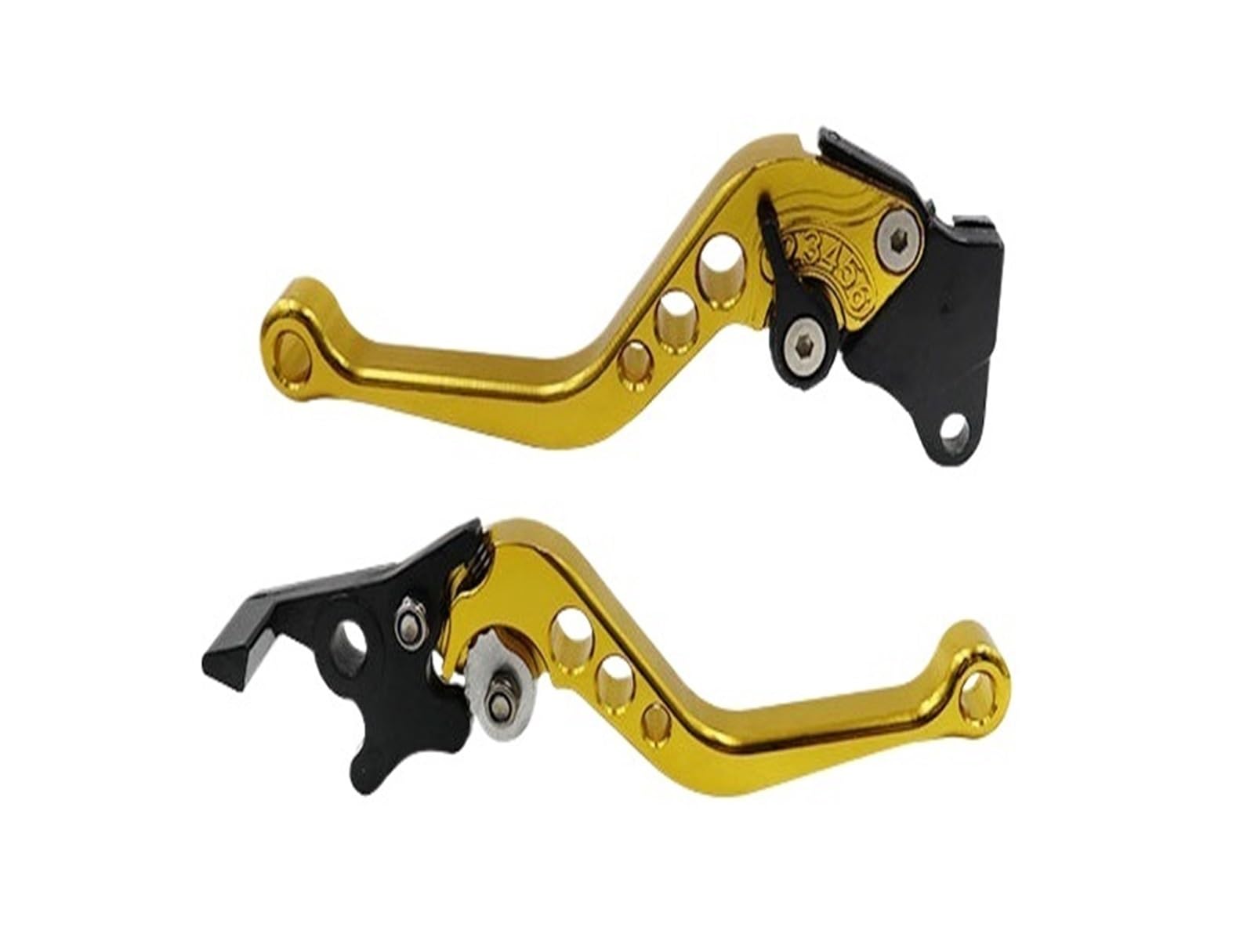 KTEBNWOSD Motorcycle Brake Handle Motorbike Modification CNC Clutch Drum Brake Lever Handle Adjustable Handlebar Set Modified Parts Brake Clutchs Levers