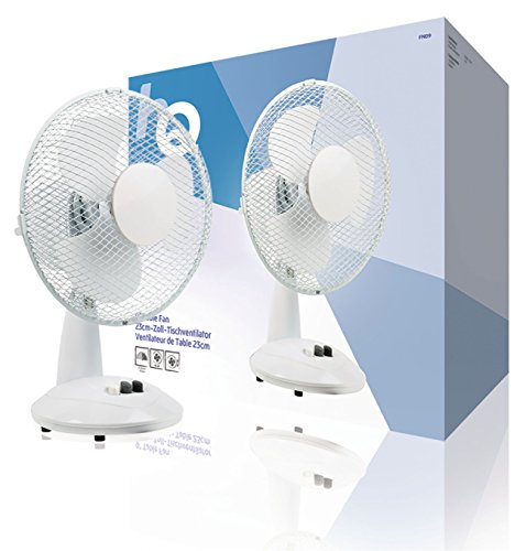 Preisvergleich Produktbild HQ Tischventilator 23 cm 22 W Plastic Weiss