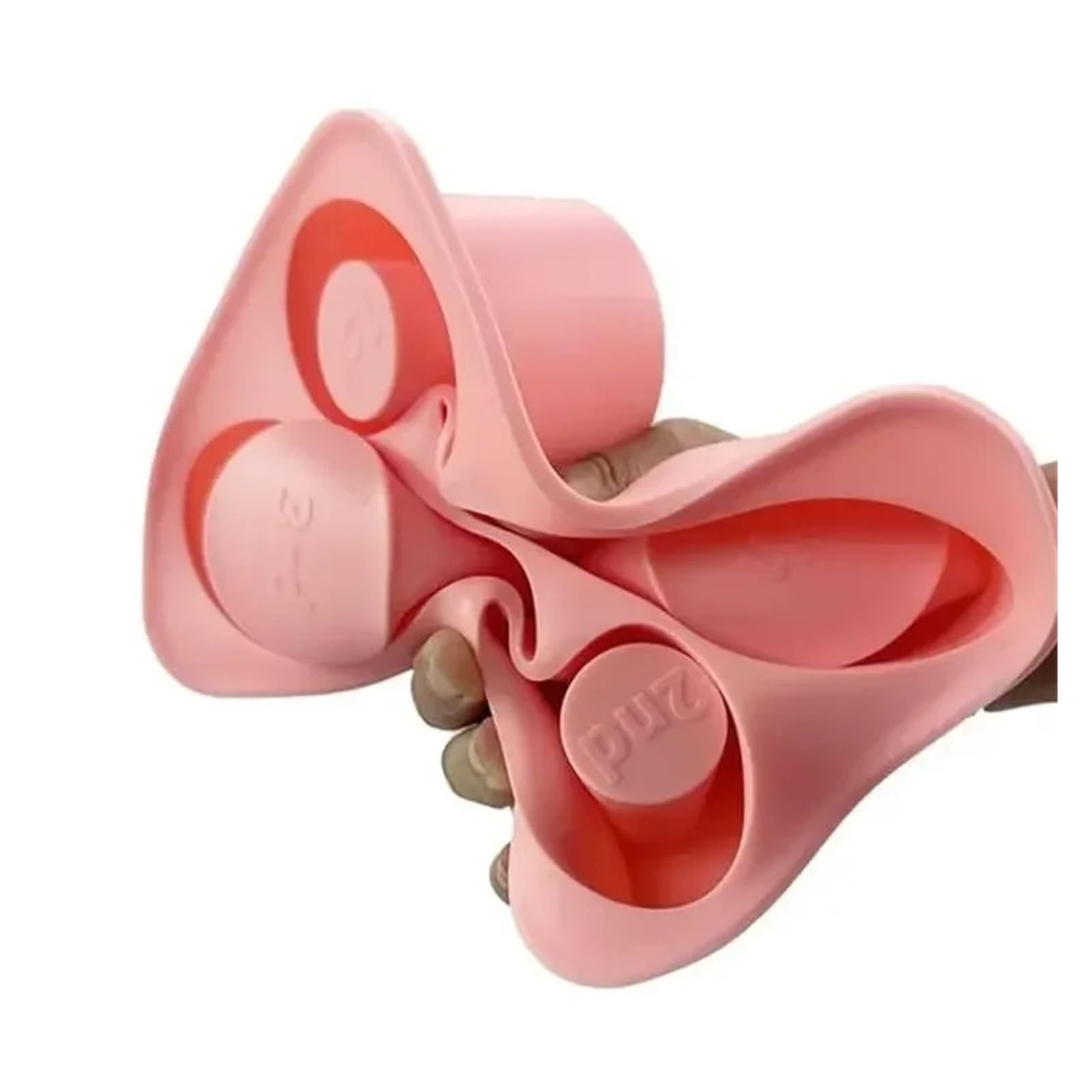 Eiswürfelform for Trinkbecher, Silikon-Zylinderhersteller mit Deckel for 20 Unzen, 30, 40(Pink and Gray)