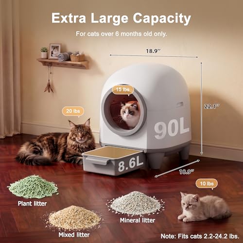 Greesum UltraSmart AutoClean Rake Self-Cleaning Litter Box — view 2