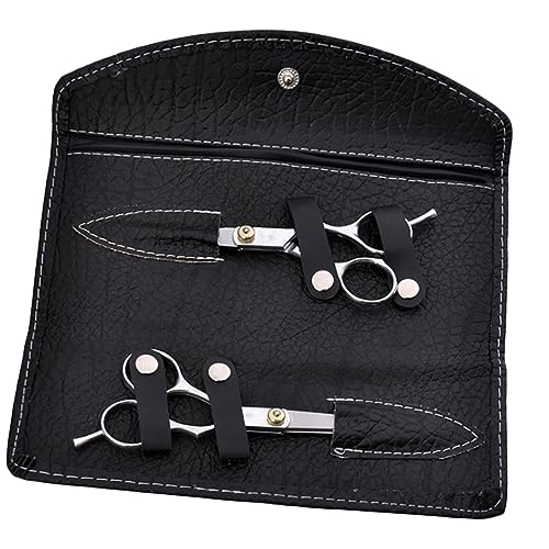 FOMIYES 1 セット 平鋏 美容師はさみ ヘアドレスはさみ 髪歯はさみ 間伐はさみ理髪 シザー 理髪エプロン ワイクロス