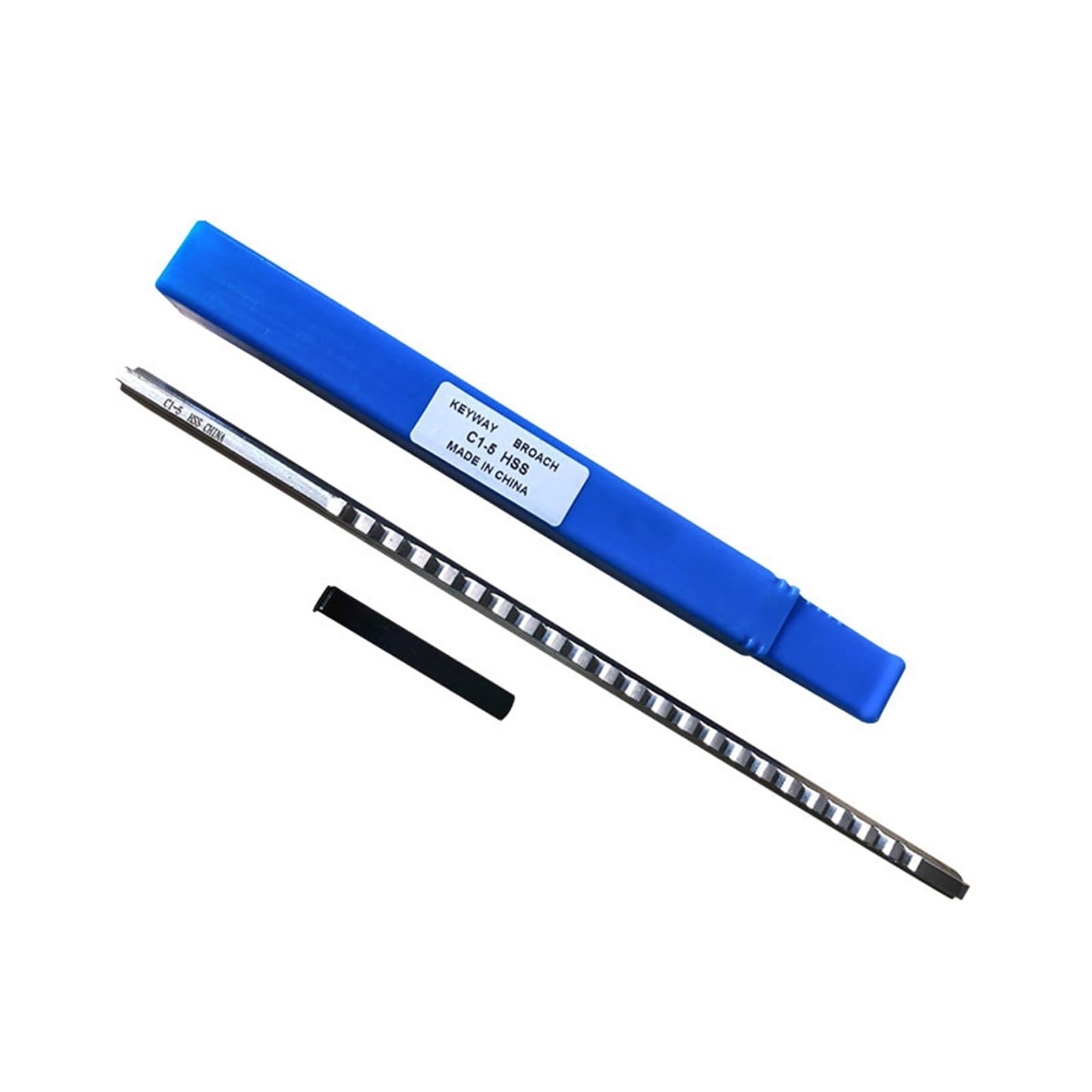 Brocas de chavetero de Tipo Empuje HSS, métricas y en Pulgadas, de Acero de Alta Velocidad para fresadoras CNC, para mecanizado de Metales y tornos (B1-5 mm).