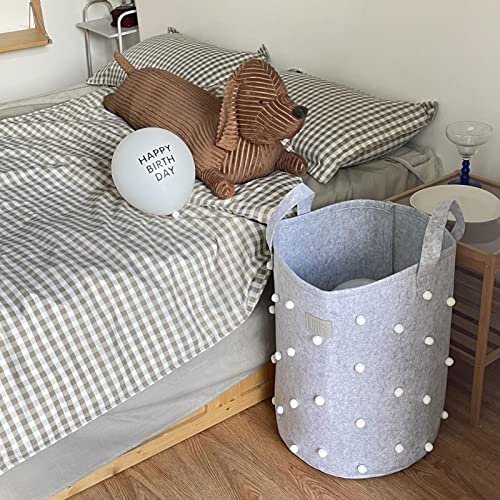 roupa suja | lavanderia do bebê com alças para berçário - cesto para roupas e brinquedos no quarto,