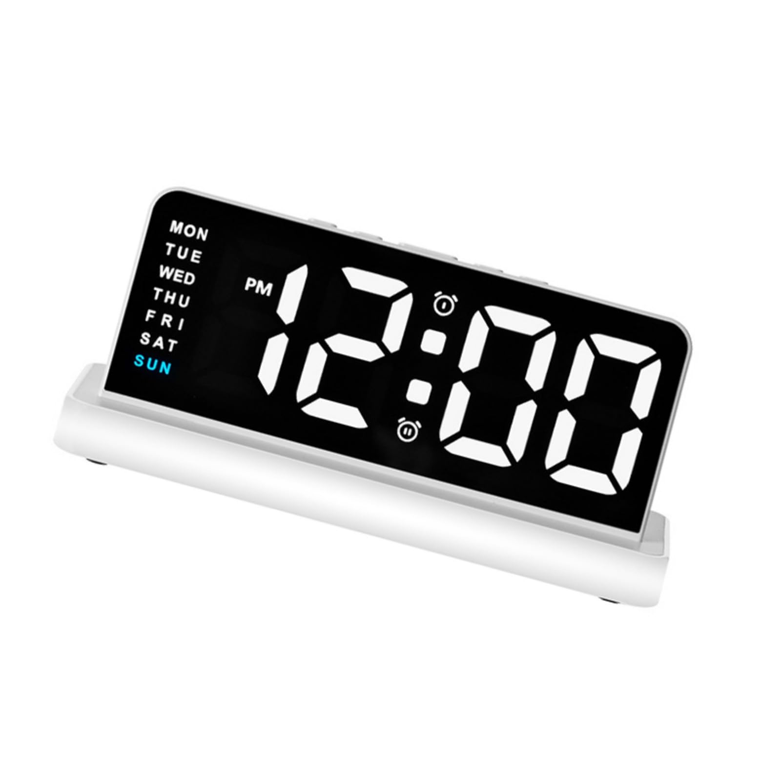 Msioytog Digital Alarm Clock for Bedroom Desk Clock with Day of Week Date Loud Alarm for Bedside Table LED Digital Clocks Gift Clocks for Bedroom