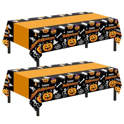 Childom 2 Pack Halloween Tablecloth,Halloween Decorations 54x108 ...