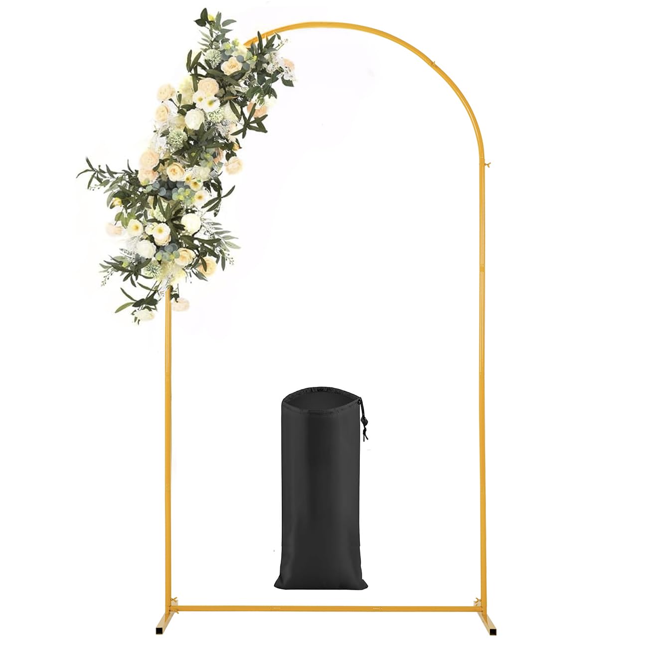 7.2FT Metal Wedding Arch Backdrop Stand for Party, Balloon Arch Stand