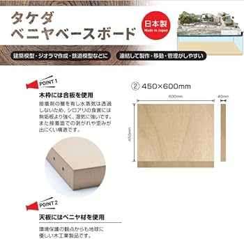 Amazon | takeda タケダ ベニヤ ベースボード 【450×600×40mm】 | 鉄道