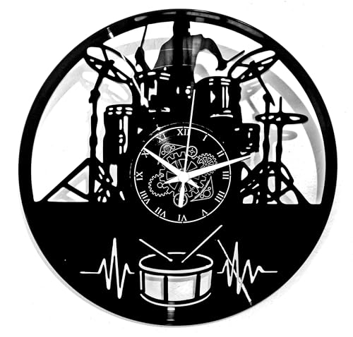 Instant Karma Clocks Horloge Murale en Vinyle idée Cadeau Vintage Handmade Guitare Musique Clavier...