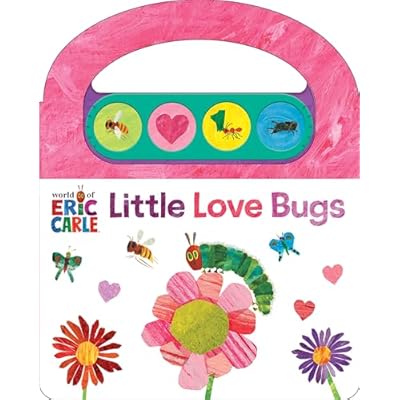 World of Eric Carle, Little Love Bugs Carry Along Handle Sound Book - Perfect Gift for Valentine&rsquo;s Day - PI Kids