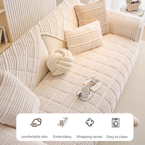 Housse de canapé d'angle polaire douce pour des soirées cocooning