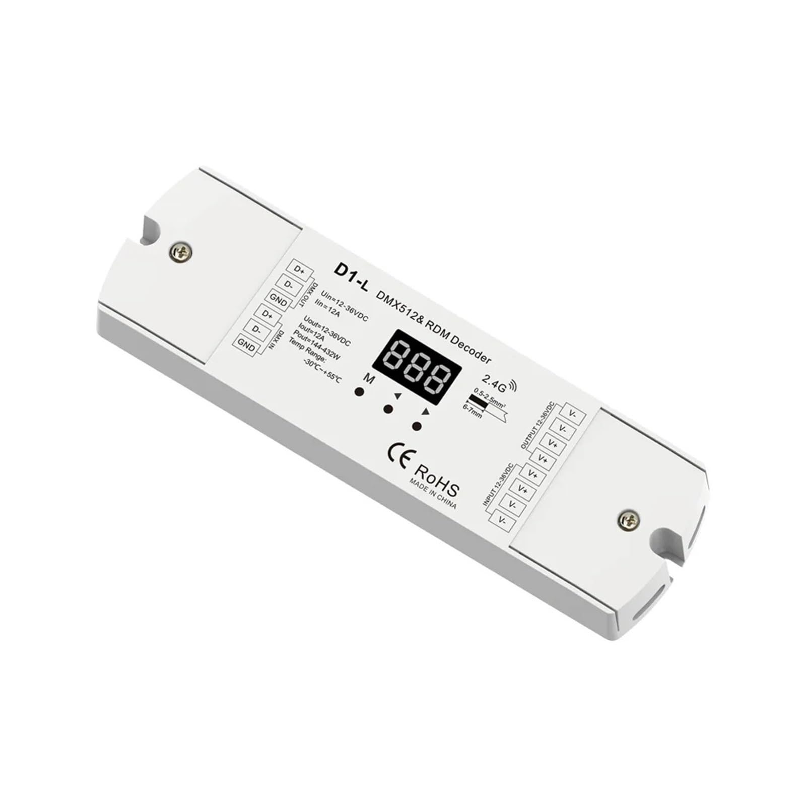 LED Controller DMX512|RDM Constant Voltage decoder dimming Color Temperature D1-L