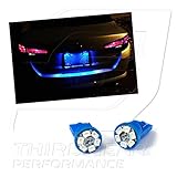 TGP T10 Blue 6 LED SMD License Plate Wedge Light Bulbs Pair 2007-2013 Compatible with Jeep Compass