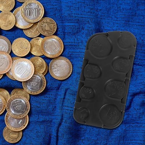 Organizador portátil de monedas de plástico Healifty miniatura 3