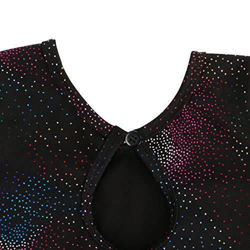 HOZIY Leotards for Girls Ballet Gymnastics Sleeveless Long Sleeve Colorful Sparkles Aqua Blue Pink Purple Solid