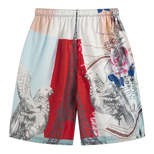 Image of PRIJOUHE Mens Kimono Set Japanese Haori & Shorts 2 Piece Summer Outfits