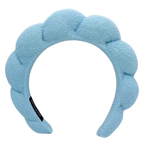 Miniatura 1 de Mimi and Co - Diadema de spa para mujer, diadema de esponja para lavar la cara, diadema de maquillaje, diadema de spa hinchada, diademas de tela de