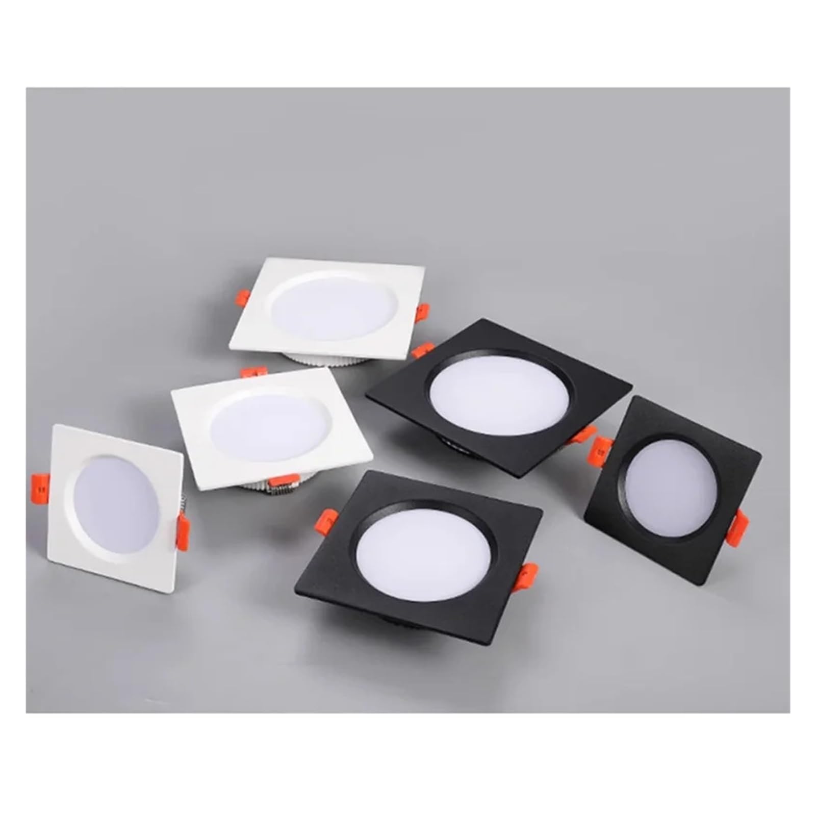Generico Faretto da incasso a pannello LED a quadrato ultrasottile soffitto 3W 5W 7W 9W 12W 15W 18W