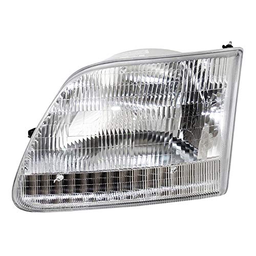 EPIC LIGHTING OE Style Replacement Headlight Assembly Compatible with Ford 1997-2004 F-150 F-250 Pickup ExpeditIon [ FO2502139 3L3Z13008DA ] Left Driver Side LH