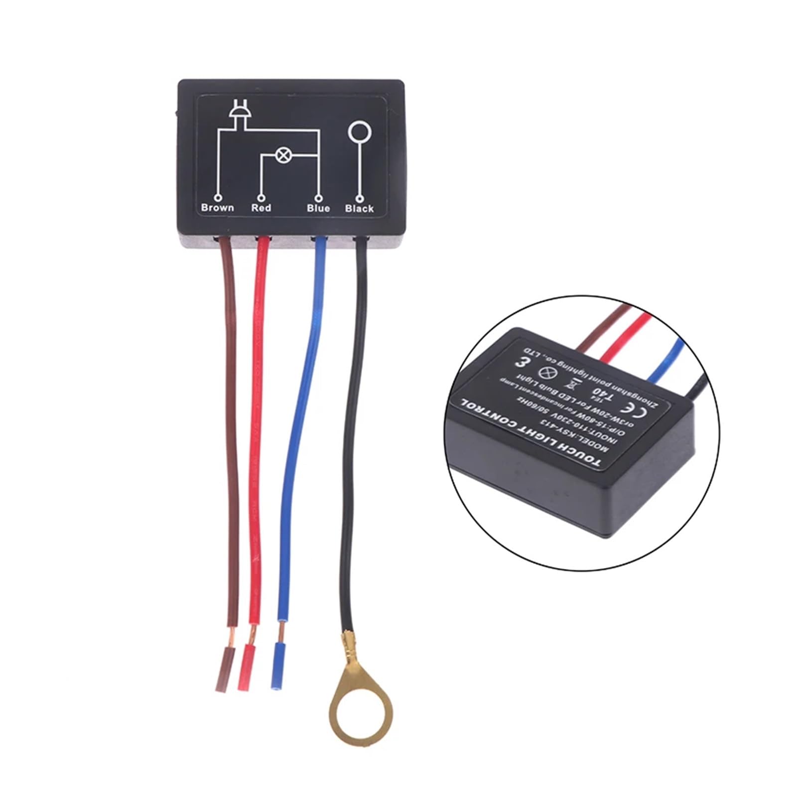AC110-230V interrupteur tactile lampe de table variateur module de commande capteur interrupteur tactile compatible avec lampe murale LED à incandescence
