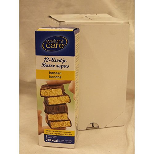 Weight Care 12-Uurtje Barre repas Banaan 6 x 2 x 58g Packung (Bananen Imbiss Riegel) Cover