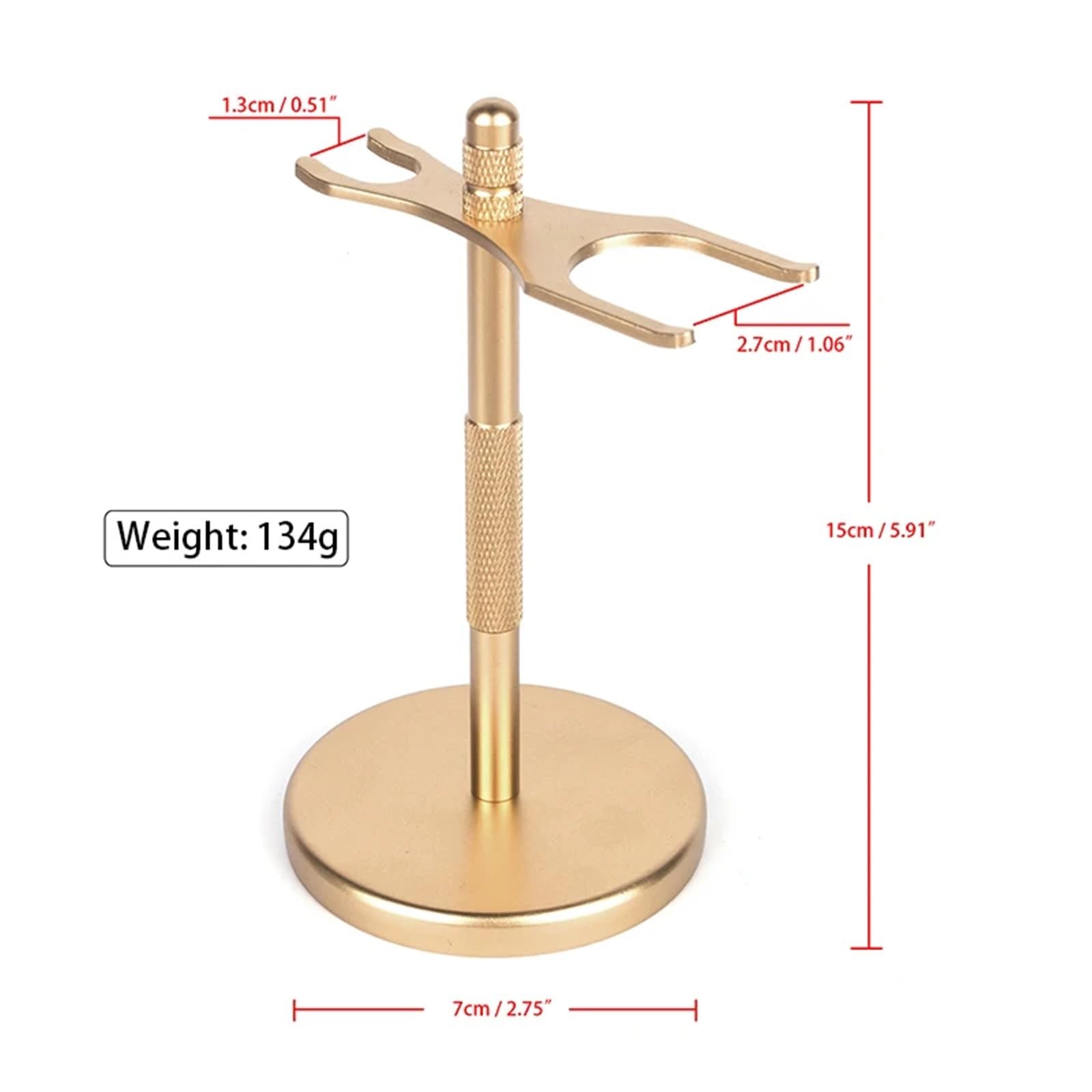 Soporte Para Afeitado Soporte de almacenamiento for maquinilla de afeitar de seguridad for hombre, brocha de afeitar Manual, soporte for afeitadora de cuchillos de aleación de Zinc antiguo(Gold)
