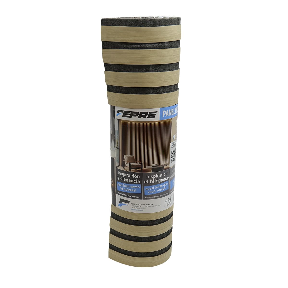 PanelTech Revestimiento Pared Rollo Listones Roble 300 x 58cm IXPE