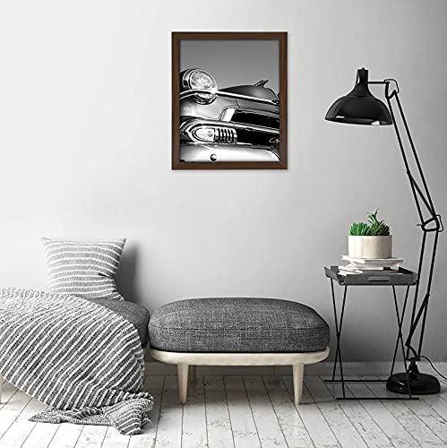 Americanflat 18x24 Poster Frame with Polished Plexiglass - Wide Picture Frames Made of Engineered Wood for Vertical or Horizontal Wall Display - Epic Collection - Walnut
