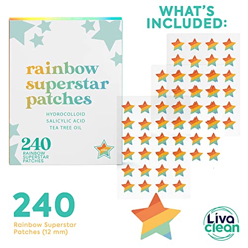 LivaClean 240 CT Rainbow Superstar Acne Patches w/Tea Tree - Image 2