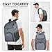 Bosynoy Bowling Backpack, Bowling Ball Bag Totes for Single Ball with Shoe Compartment & Foam Padded, Fits Shoes Up to US Mens Size 16, Grey
