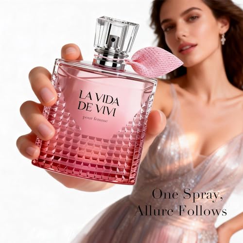 Image of AFLUXE Women's Eau de Parfum, Citrus Floral Women's Perfume with Vanilla & Patchouli Base, La Vida de Vivi Pour Femme Fragrance
