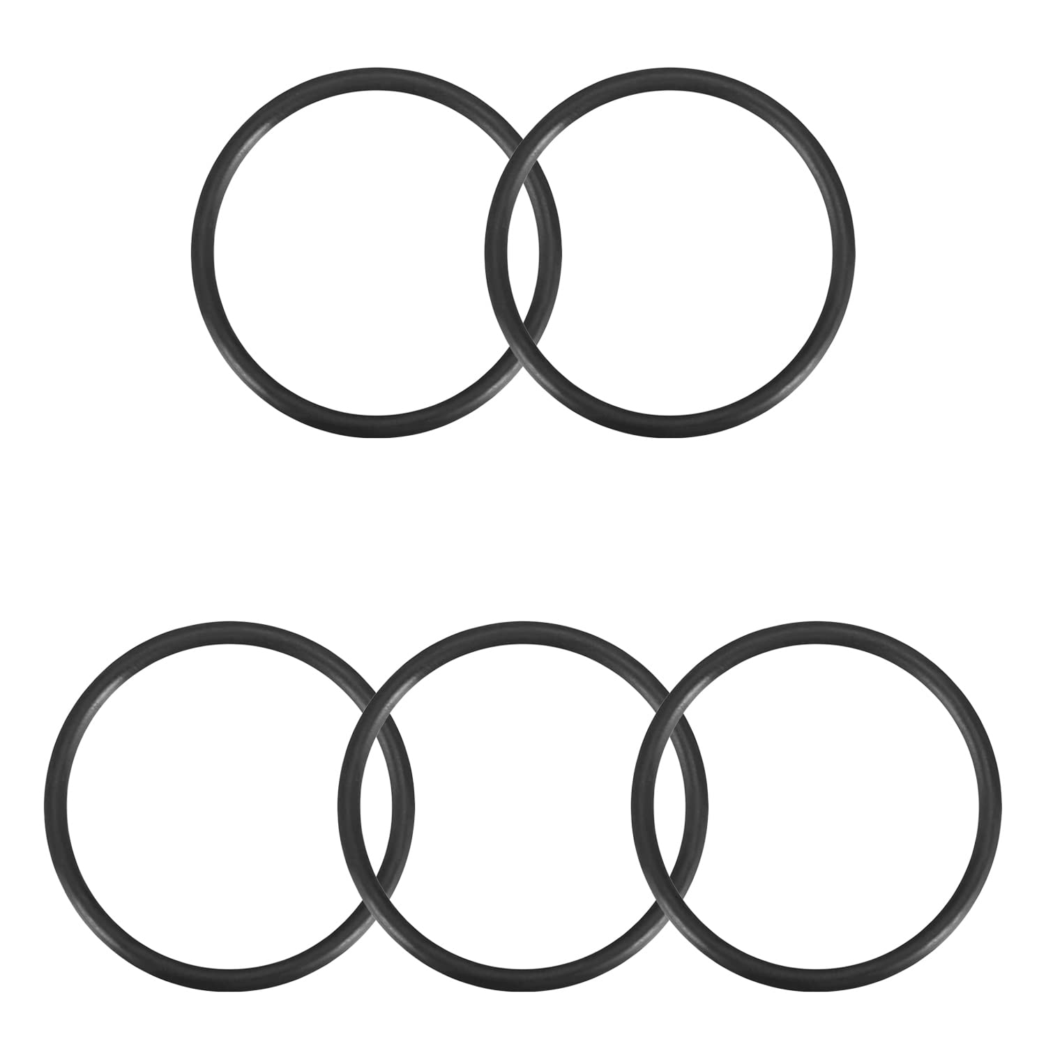 Othmro 12pcs Nitrile Rubber O-Rings, Seal Rubber Washers O Ring, 41.41mm OD 36.17mm ID 2.62mm Width, Metric Buna-N Sealing Gasket Rings — image 1