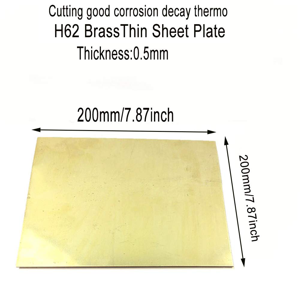 blacha mosiężna, H62 Mosiężna blacha cienka folia rolkowa(200mmx200mm)