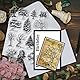 GLOBLELAND Natur Wald Bäumen Transparente Stempel für Scrapbooking Baum Klare Stamps Unmontiert Silikonstempel Für Kartengestaltung DIY Prägung Journaling